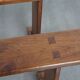 Set of 2 antique French hall benches for the dining table