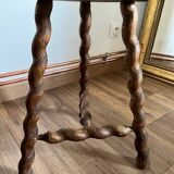 Pair of turned wooden stools
