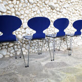 Suite of 4 ant chairs 3101 series 7 Arne Jacobsen for Fritz Hansen Ant chair