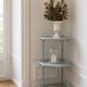 Bamboo shelf sublimated in grey-green.