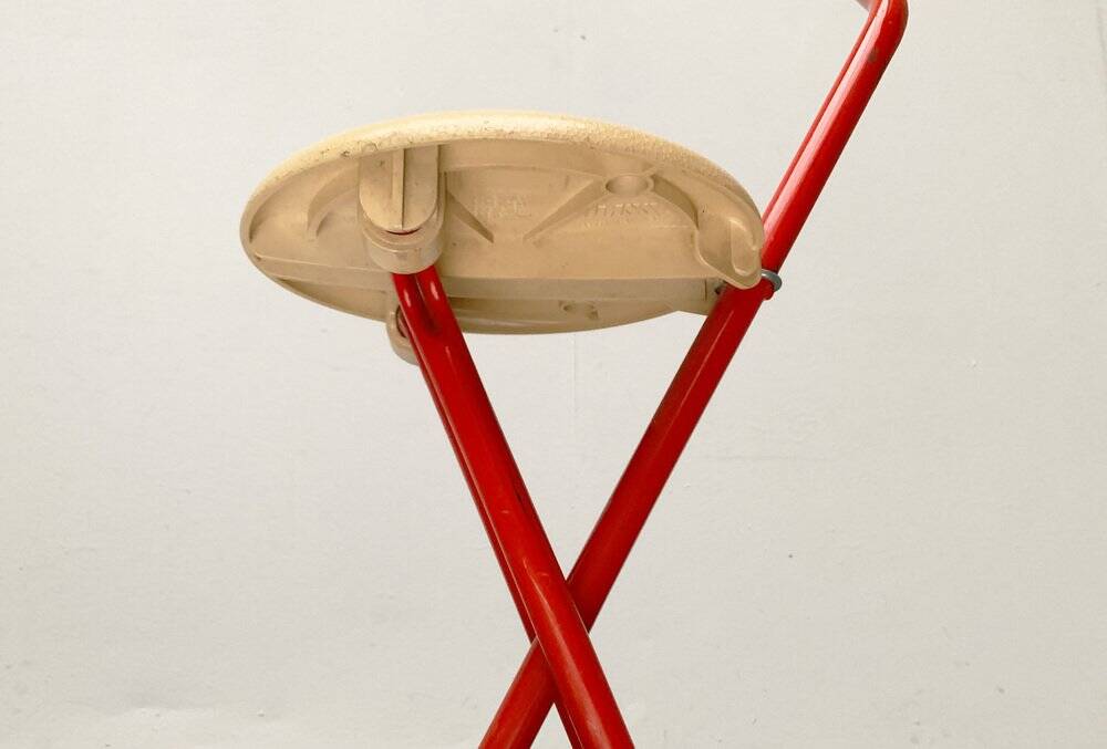 Postmodern Italian folding stool Ulisse by Ivan Loss for Sandrigarden, 1980s.