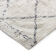 Berber rug 80 x 180 cm white black diamond
