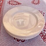 Powder pink plates St-Amand