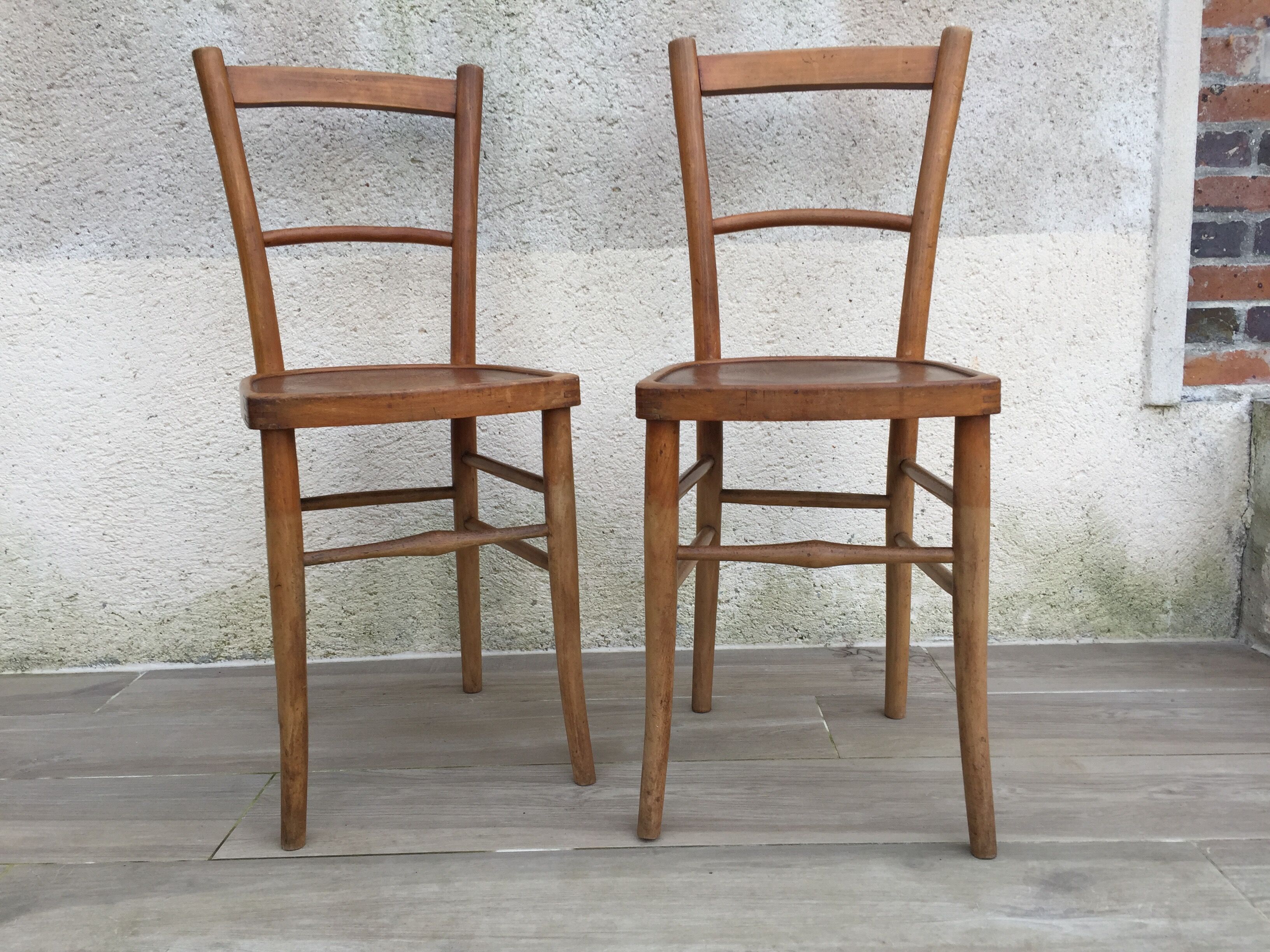 Paire de chaises de bistrot 1930