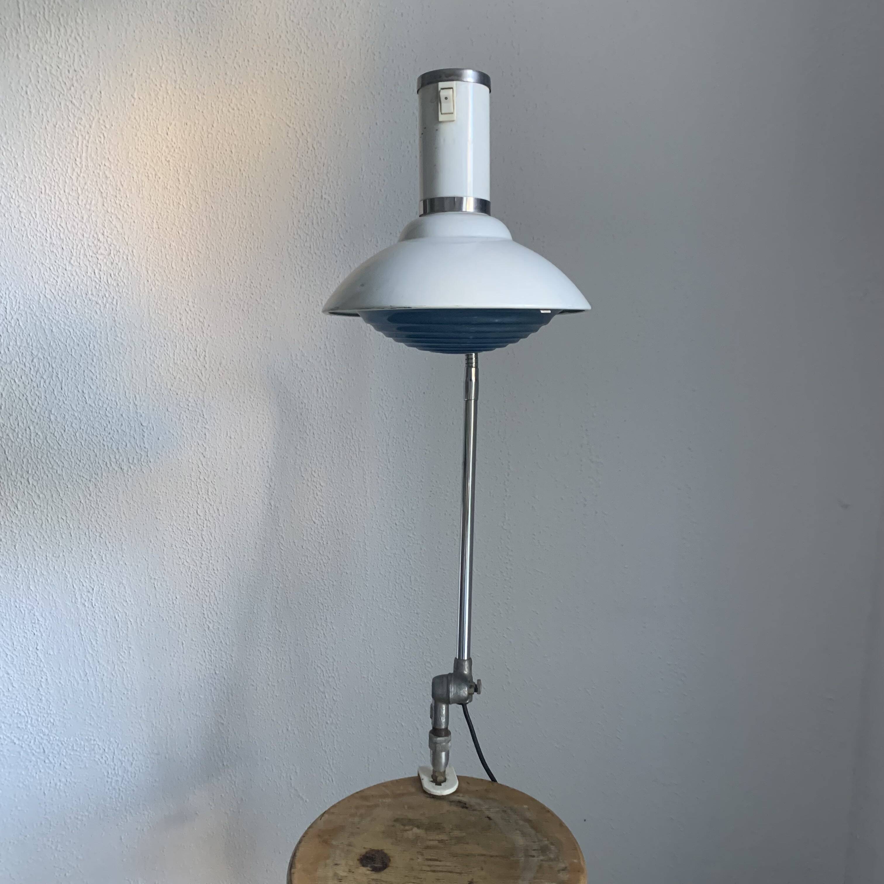 Lampe vintage 1950 industrielle Solr Paris Ferdinand Solere - 75 cm