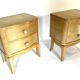 Pair of vintage nightstands or bedside tables from the 50s