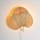 Palm leaf wall lamp, France circa 1970