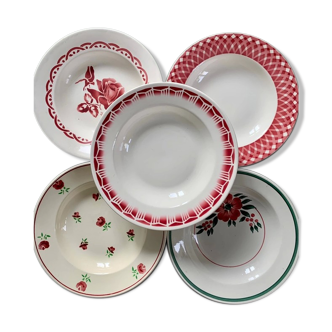 Mismatched plates Sarreguemines, Badonvillier...