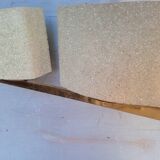 Arlus chandelier gold metal granite glass ep 1950