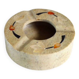 Marble & mother-of-pearl ashtray