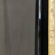 Japanese tray in black and gold lacquered wood