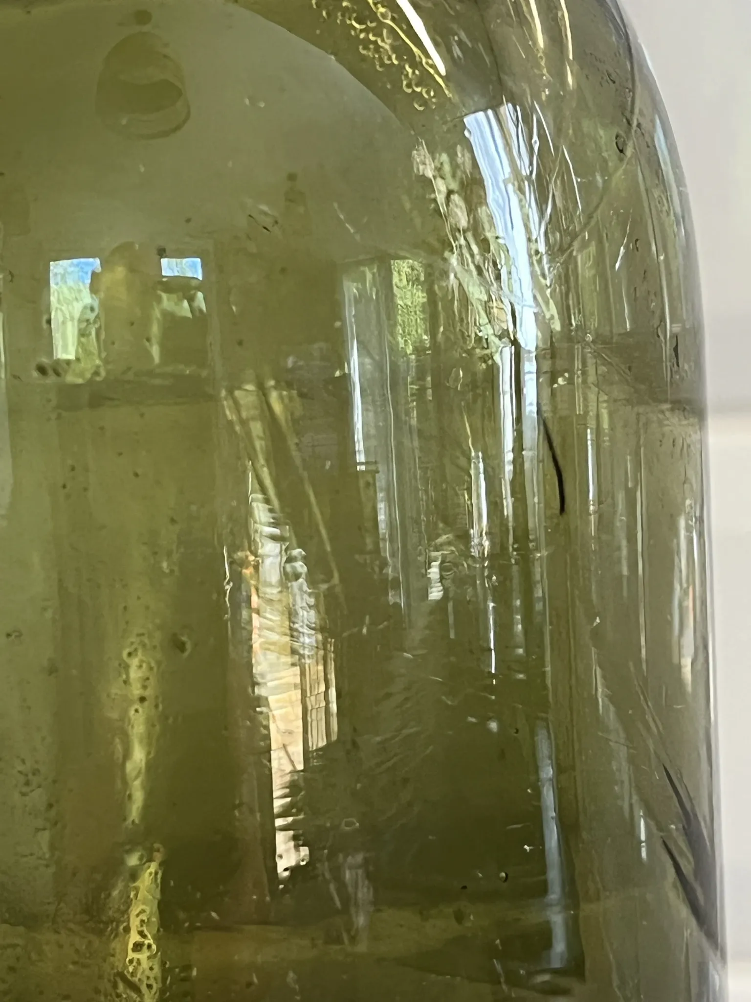 Glass vase bottle