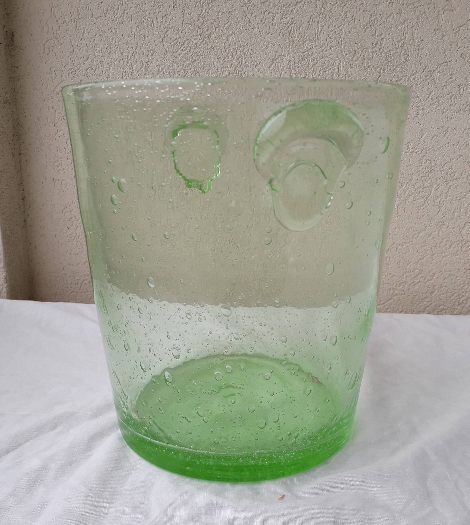 Bubble glass champagne bucket
