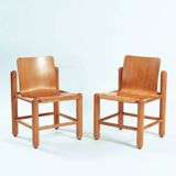 2 Knud Friis & Elmar Moltke Nielsen (Friis & Moltke) Pine dining Chairs