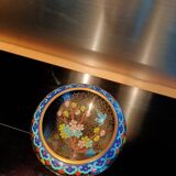 Coupe émail cloisonné diam 10,5 cm