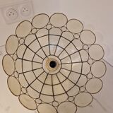 Suspension nacrée et laiton électrifiée