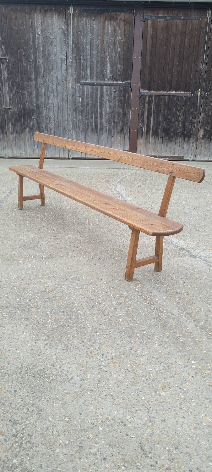 Solid wood church pew 1960