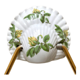 Old napkin holder in shell porcelain
