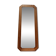 Large octagonal wall mirror in pine, 1970s – 103 × 40 cm