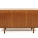 Scandinavian sideboard in teak and oak, Sweden, 1960.