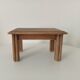 Small vintage oak plant stand stool
