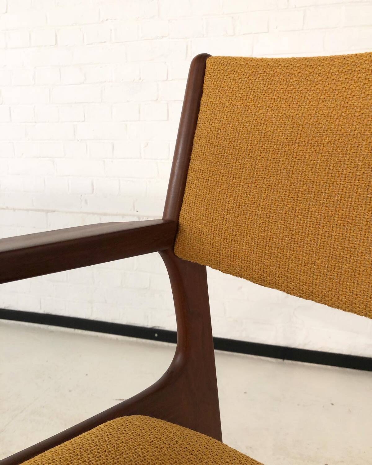 Scandinavian teak office armchair 1960