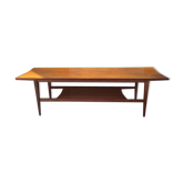 Table basse rectangulaire en teck 1960