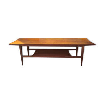 Rectangular coffee table in teak 1960