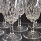 6 large wine glasses in semi-crystal from VMC in good condition.