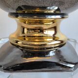 Magnificent large Italian lamp from the 1960s, ceramic / gold.