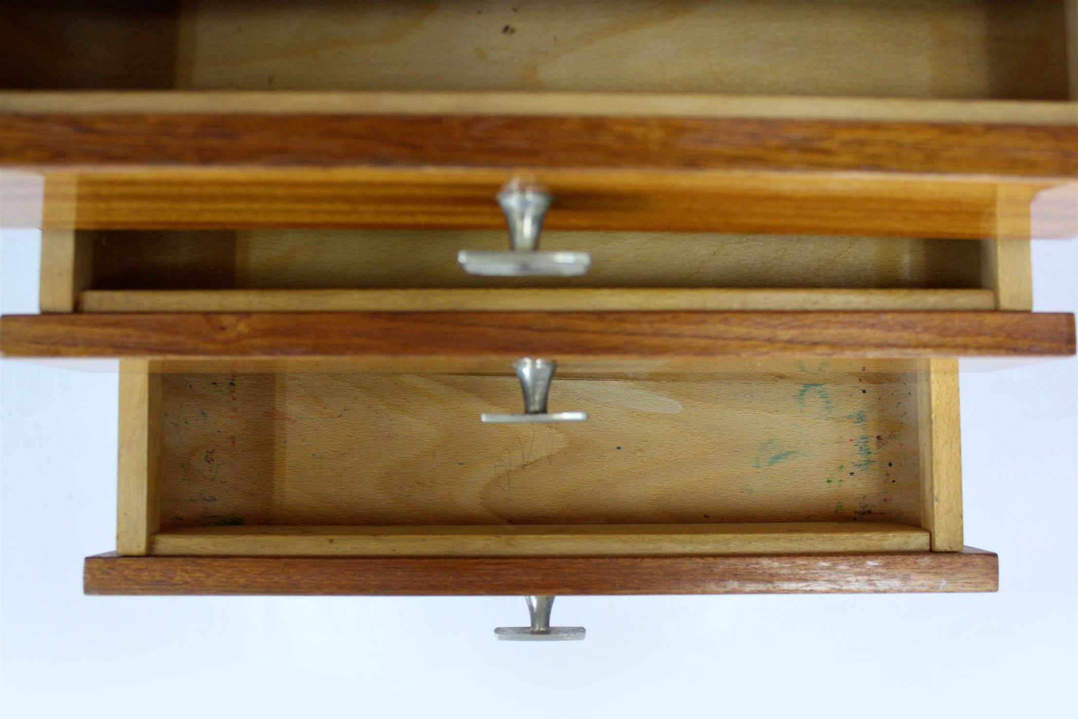 Mid-Century Modern Czechoslovakian Mahogany Nightstands by Up Závody, 1970s