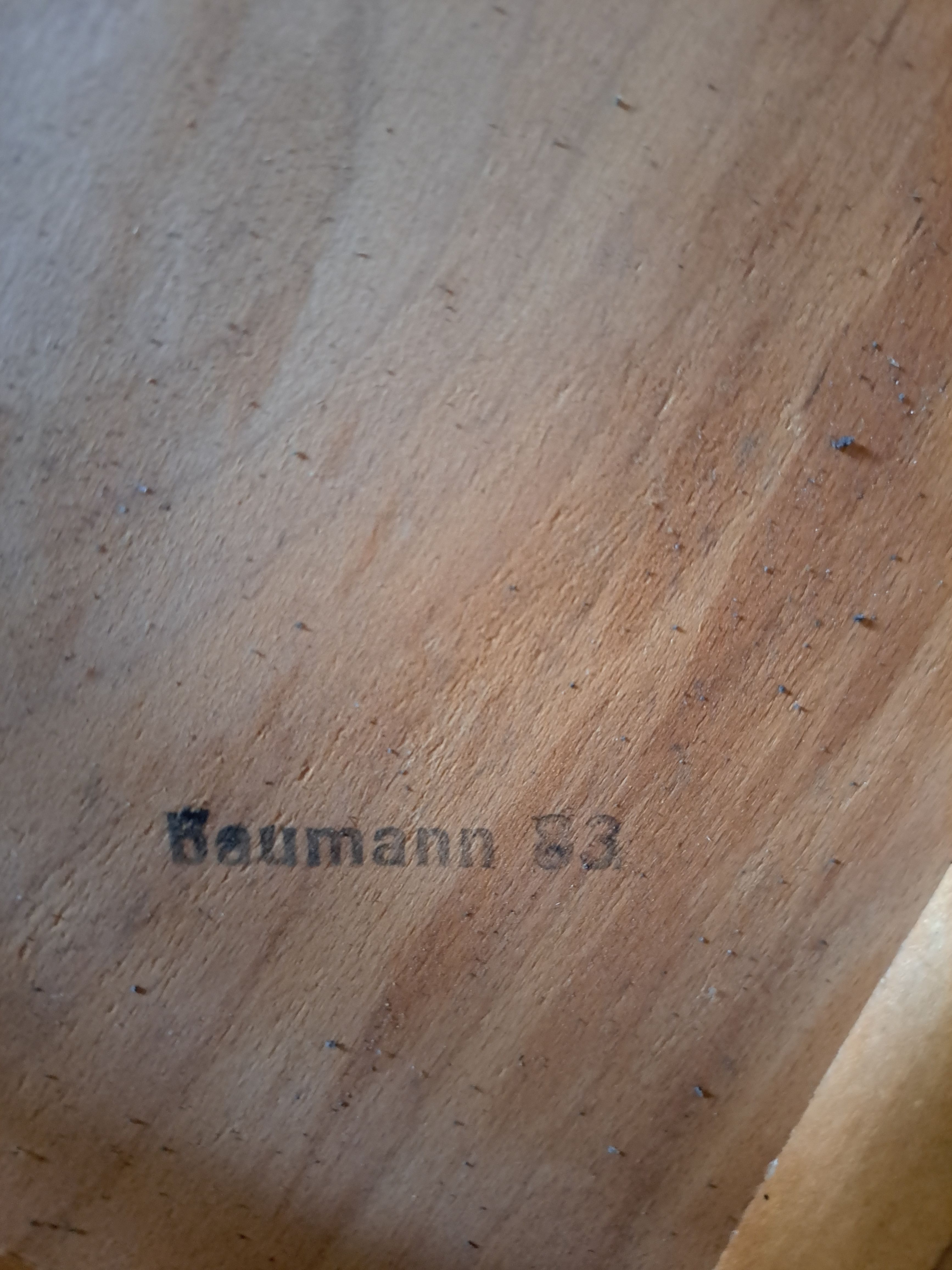 Set de 4 chaises  bistrot salon baumann 1930 bois courbé