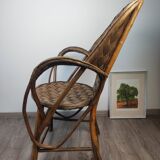 Chestnut armchair double arm