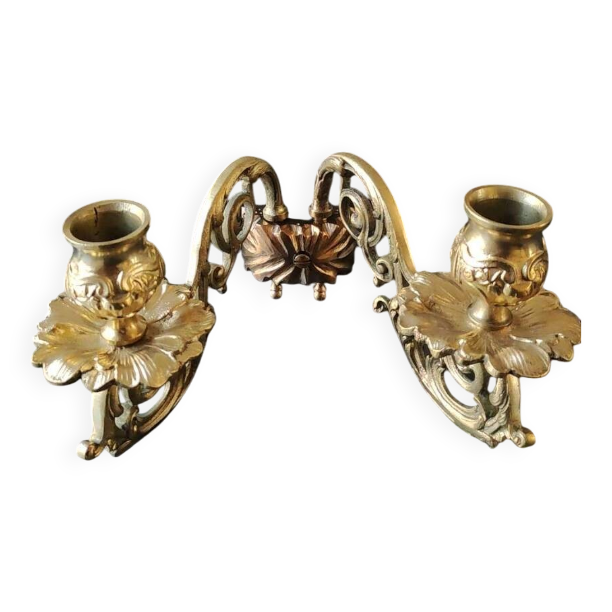 Wall light/Piano with 2 lights. Louis XVI style. In gilded bronze