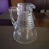 Glass broc - middle 20th