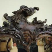 Large antique carved wooden mirror – Louis XV style – late 19th century