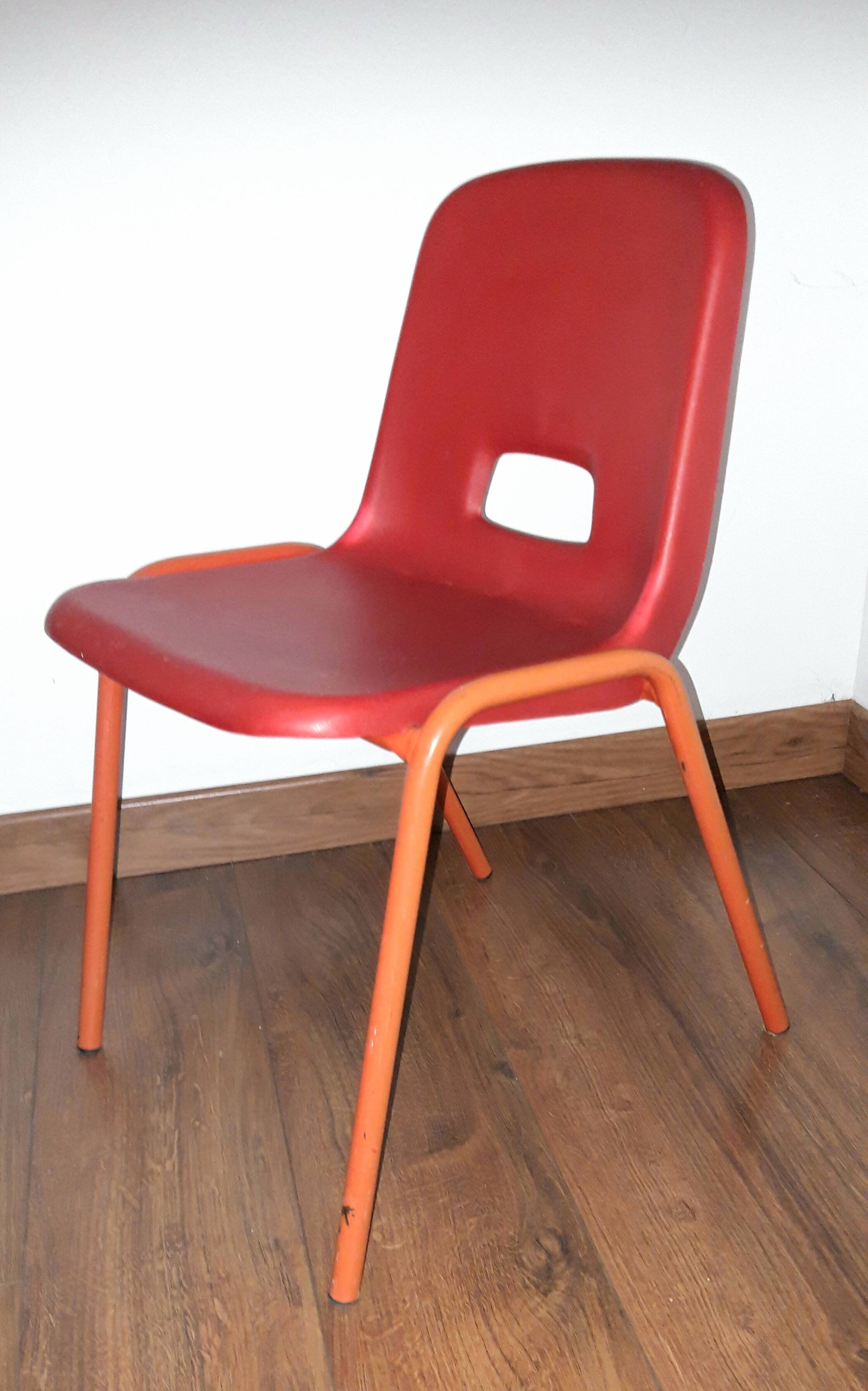 Pair of vintage red chairs