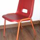 Paire de chaises vintage rouges