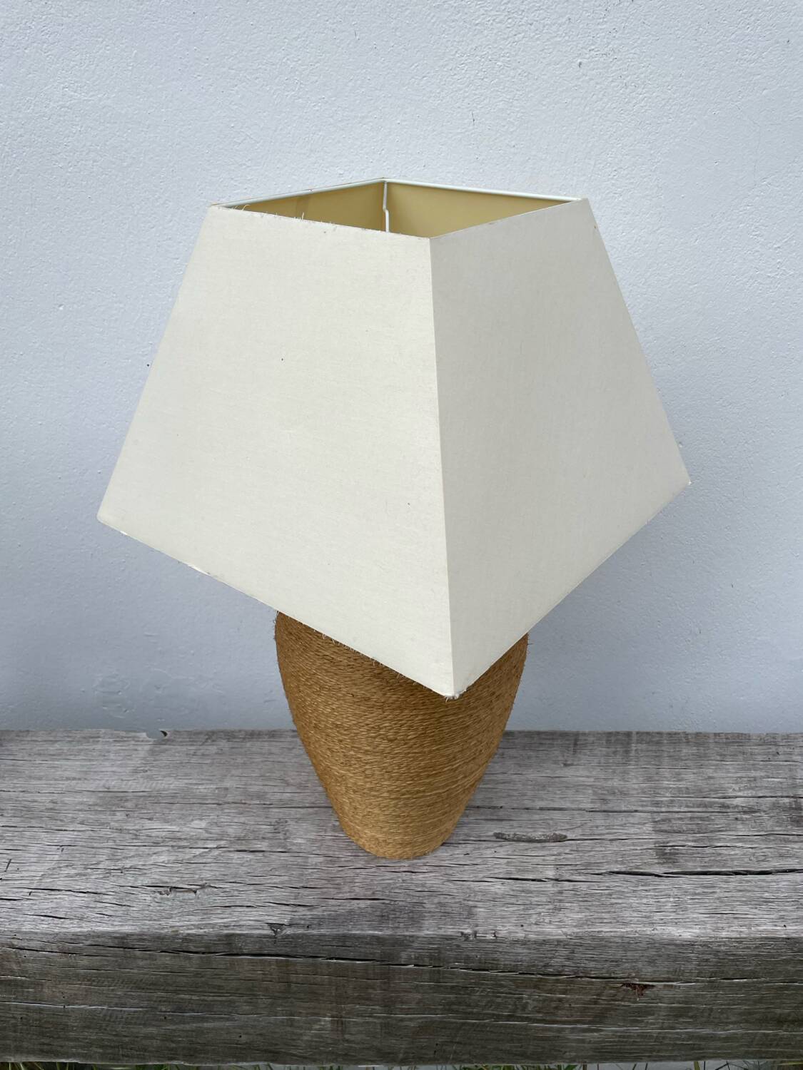 Habitat vintage rattan lamp