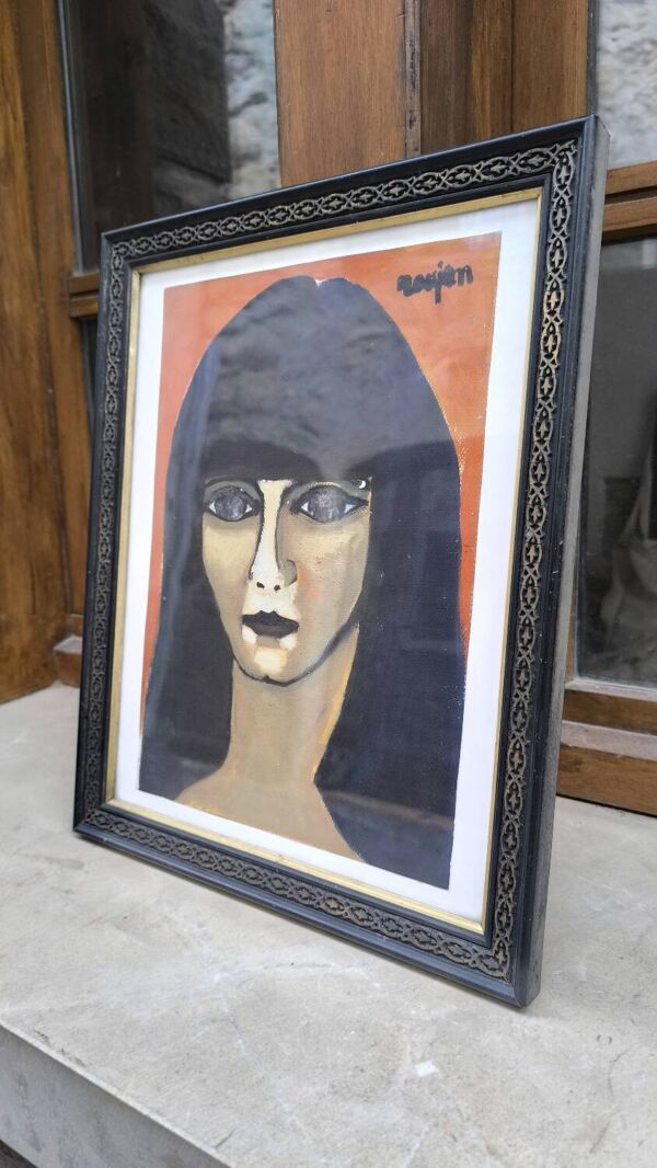 Portrait de femme par Guy Rougon 1960