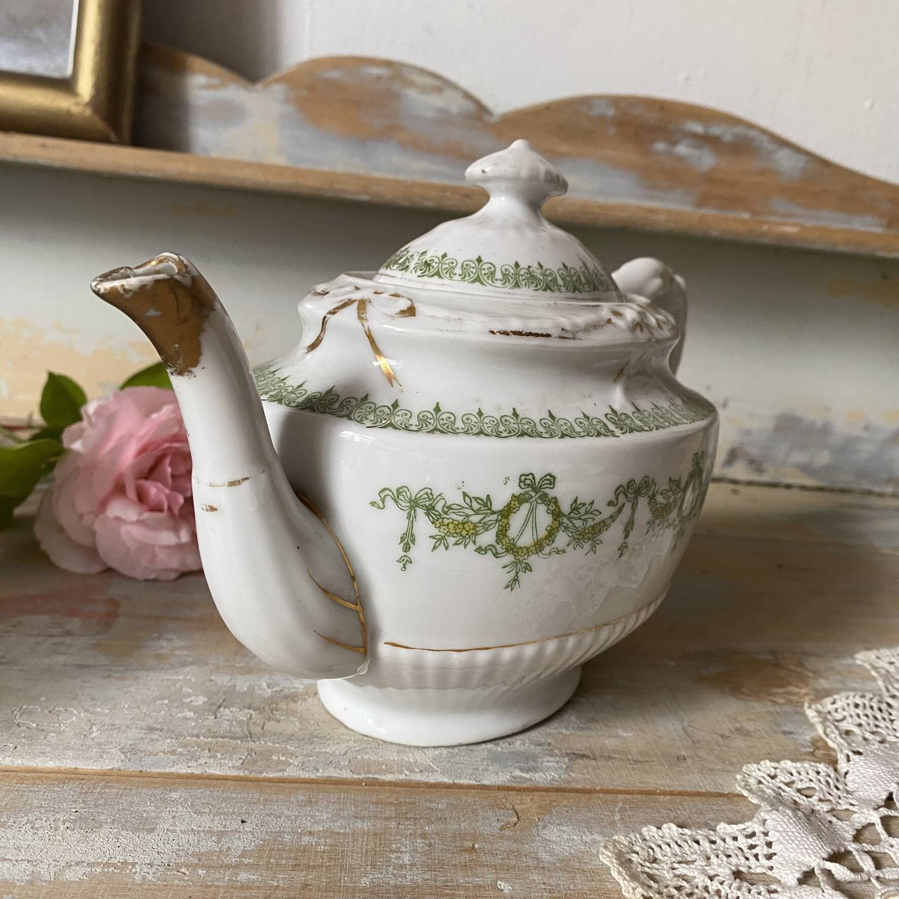 English porcelain teapot