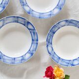 Set de 6 assiettes creuses Sarreguemines, motif Rostand