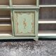 2 library furniture ceruse wood green and gold