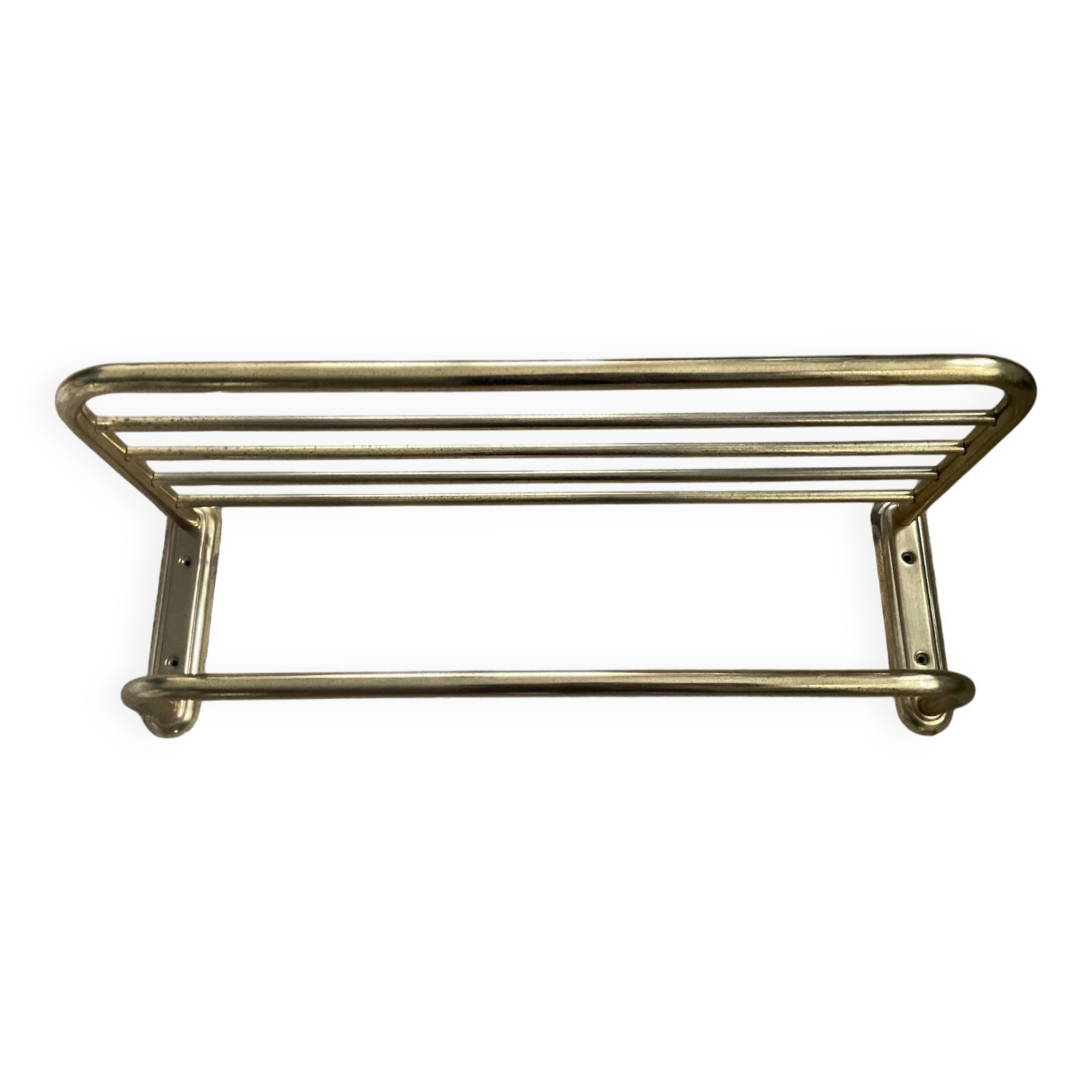 Vintage coat rack in gold metal
