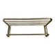 Porte manteau vintage en métal doré