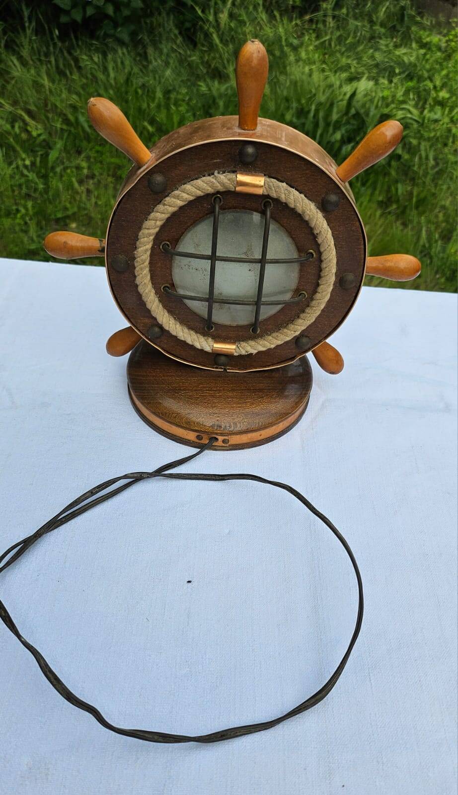 Vintage Boat Rudder Bar Lamp