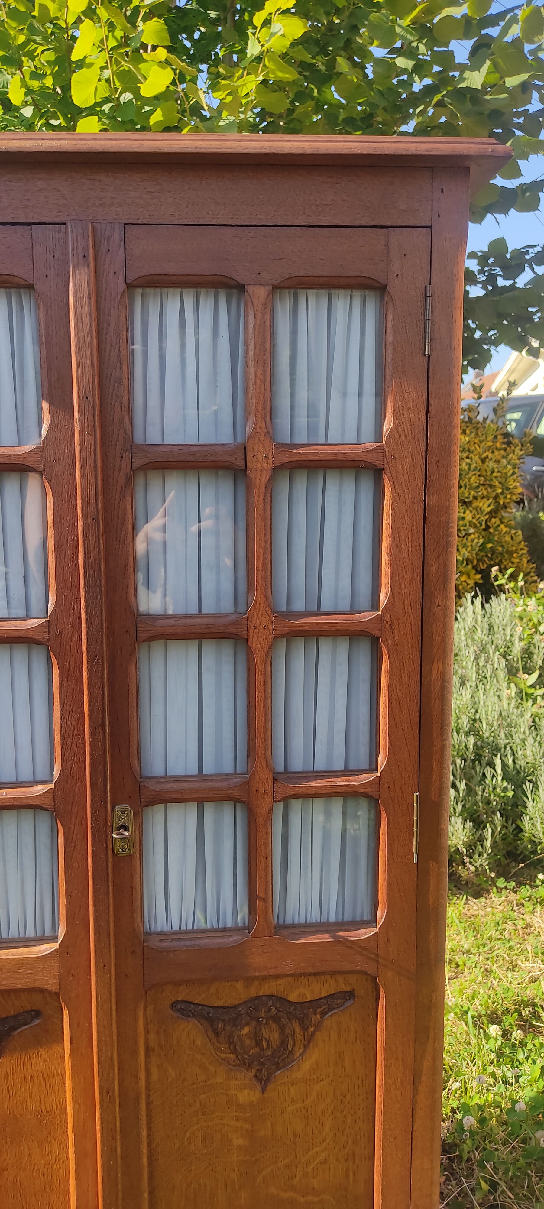 Glazed wardrobe, vintage