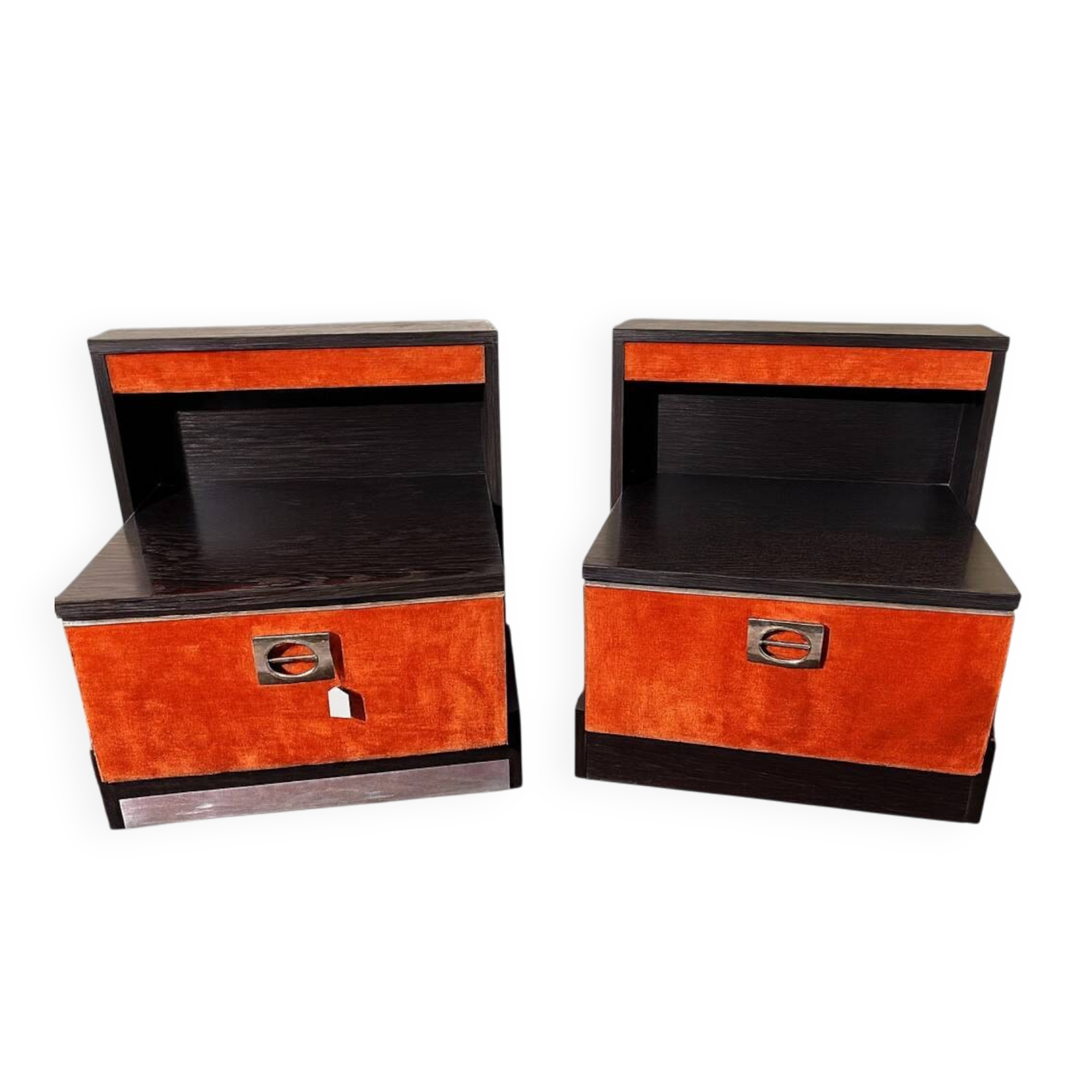 vintage 70s bedside tables
