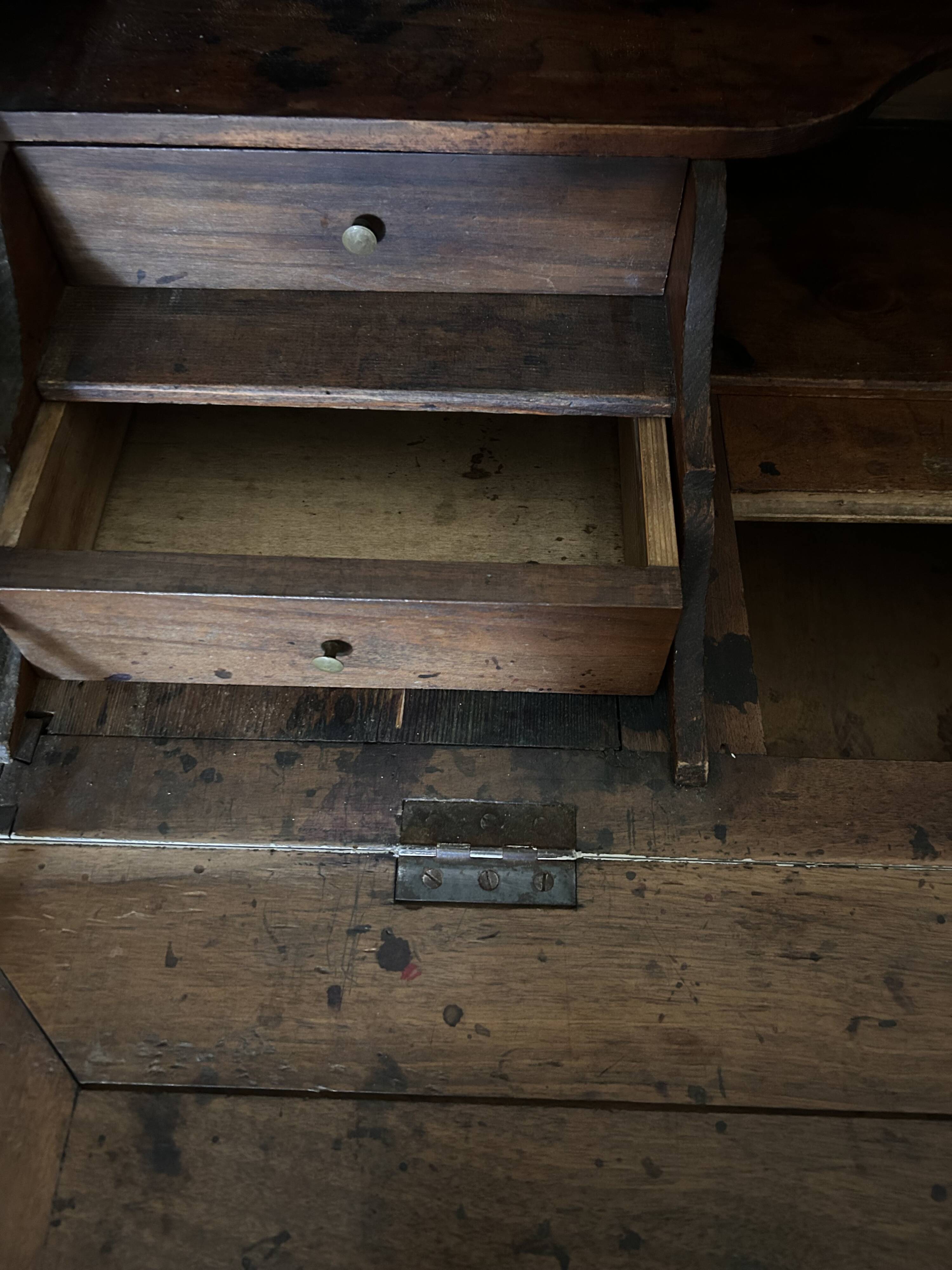 Patinated writing desk
