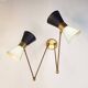 Italian articulated double wall light from the 50s